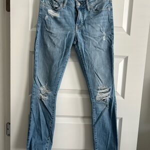 Lucky Brand Light Blue Distressed Skinny Jeans